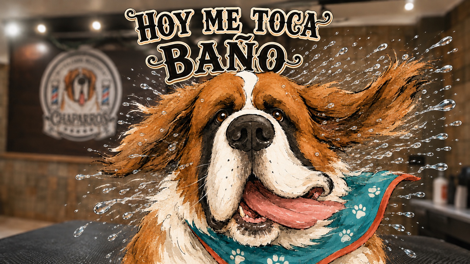 Campaña de baño para Chaparros con su mascota canónica